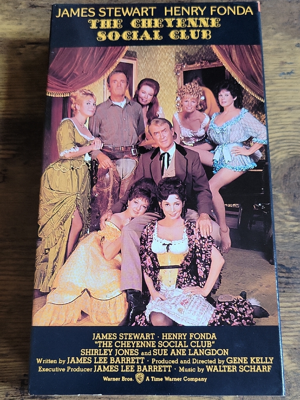 The Cheyenne Social Club VHS Movie Cover - Classic Western Cast Art